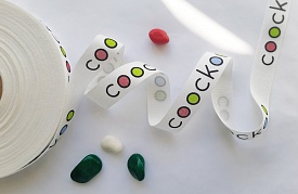 Печать на репсовой ленте