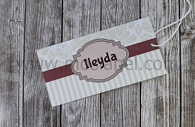 Картонные ярлыки с логотипом