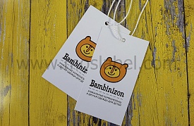 Картонные бирки детские